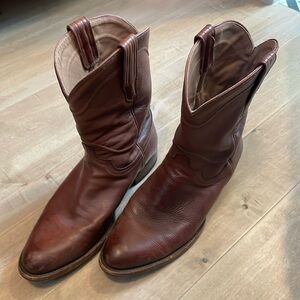 Men’s Tecovas Roper Boots size 9.5 Wide Brown